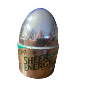 Vintage Sheer‎ Energy L'eggs Off White Pantyhose SZ A NWT NOS Silver Egg